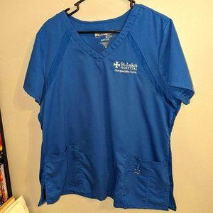 XL Womens Scrubs - Grey's Anatomy Active brand By Barco - Royal Blue